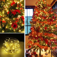 100-800 Twinkle Christmas Lights LED Fairy String Lamp Indoor Outdoor Home Decor