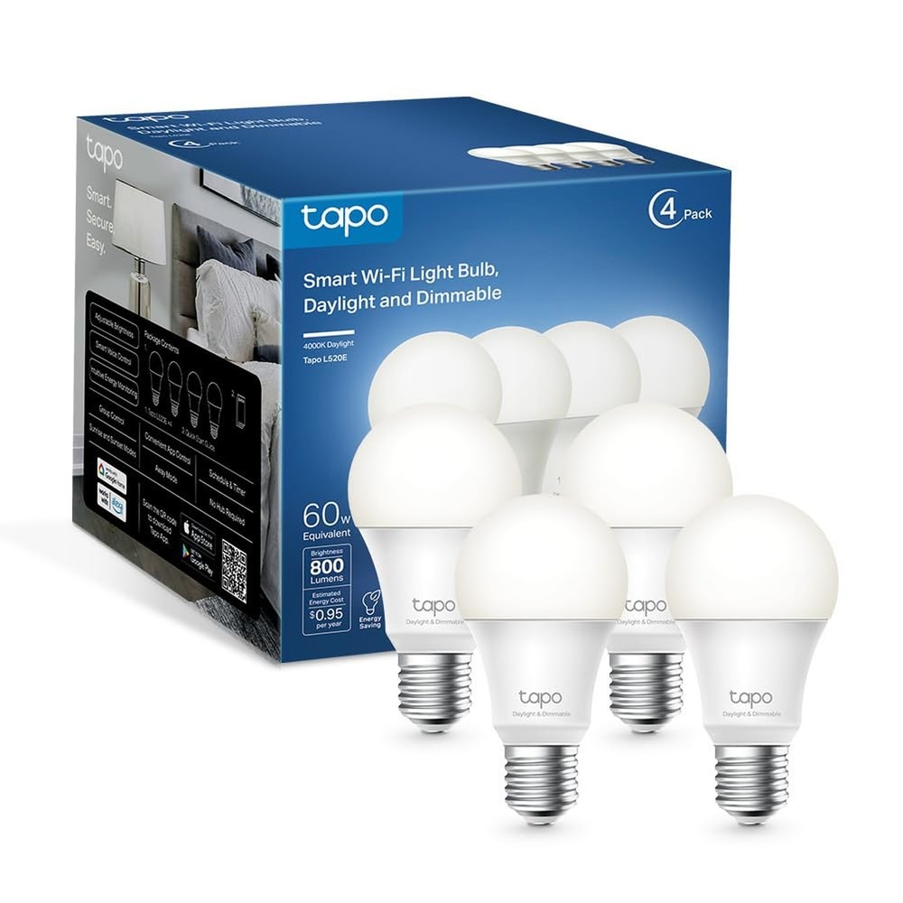 Tapo TP-Link Smart Light Bulbs – Natural Daylight, Dimmable, Compat… Fast Ship
