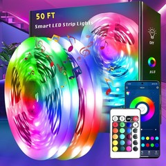 LED Strip Lights, Smart Light with App Remote Control, RGB LED Lights for room