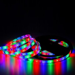 5M DC12V 300 LEDs Bright RGB 3528 LED Strip Lighting Flexible Cuttable Tape Lamp