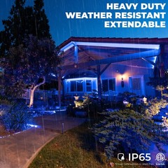 Assorted Sizes Blue LED Rope Lighting Thick Outdoor Christmas Xmas Tree