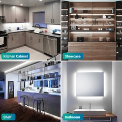 Ustellar Super Bright LED Strip Lights Under Kitchen Cabinet Lighting Waterproof