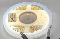 2 Pautix 18ft/5.5m Strip Lights COB LED 6000K 12Vdc Daylight White wPower Supply