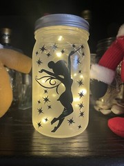 Disneys Tinkerbell Fairy lights mason jar decor