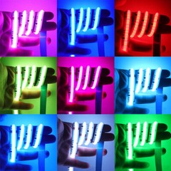 32.8ft RGBIC COB LED Strip Light Addressable WS2811 12V 24V LED Strip 720LEDS/M