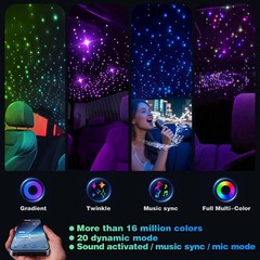 500Pcs*2M Car Headliner Star Light kit shooting star Ceiling Light