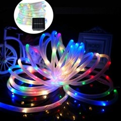 Outdoor Garden Lamp String Light Solar Rope Tube Lights Waterproof 32FT 100 LED