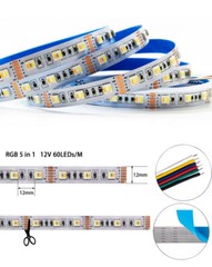 5M 5050 RGBCCT 5in1 RGB LED Strip RGBWW Warm White RGBW Cool White 300LED Lights