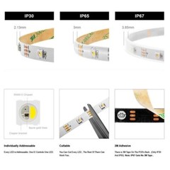 SK6812 RGBW Led Strip Light 4 in 1 Similar WS2812B 1m 5m Individual Addressable
