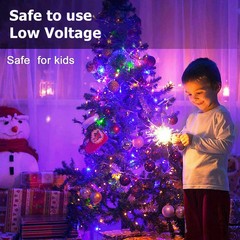 100 LED Fairy String Lights Christmas Tree Wedding Xmas Party Outdoor Home Decor
