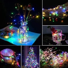Outdoor Solar Fairy String Lights Copper Wire Waterproof Garden Decor 2x 100 LED