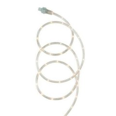 12′ Plug-in WARM WHITE LED Rope Light Plug & Twist Connect Extendable up to 200′