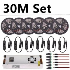 LED Grow Lights DC12V Waterproof Plant Growing LED Strip Light with Power Switch