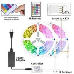 TJOY 50ft Smart Led Strip Lights for Bedroom, Alexa Led Light Strip,5050 RGB …