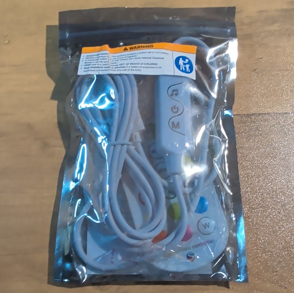 USB LED Rope/Wire String Lights Color Changing Remote Control White Cable