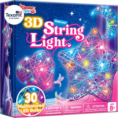 3D String Art Kit for Kids LED Light Craft Set Gift for Boys Girls 8 Plus