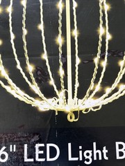 16” Outdoor/Indoor LED Light Ball End To End Connection Made In China Open Box.