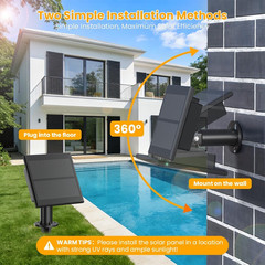 50FT Solar String Lights Outdoor Waterproof IP65 with Usb-Charging , Solar Power