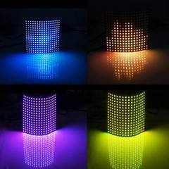 WS2812B LED Pixel Strip Light Advertising Display Panel Digital Flexible Screen