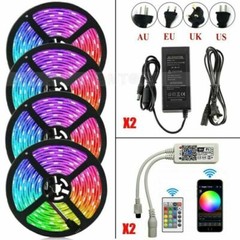 5M/15M/20M LED Strip Light 5050 2835 SMD RGB Waterproof WIFI IR Controller DC12V