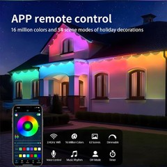 Permanent Outdoor RGB Lights Smart Lights with App/Remote Control Holiday DIY