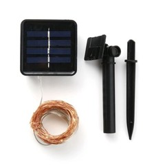 100/200 LED Solar Fairy String Light Copper Wire Outdoor Waterproof Garden Decor