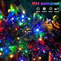 Multicolor 105ft Christmas Cluster Lights with Remote – 1600 LEDs