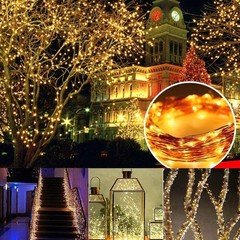 Solar String Lights, 72Ft 200 LED Solar Fairy Lights with 8 Modes & Waterproof
