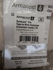 Armacost Lighting 566020 White LED Tape Light Connector, Clear (6 Pack)