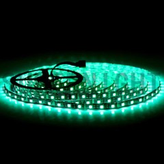 5M 5050 RGB LED Strip Light Waterproof Black PCB with Remote Adapter Full Kit