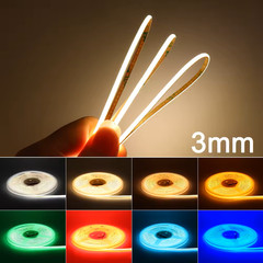 12V 24V 5M 16.4ft COB 480leds/m LED Flexible Strip light Tape Lights Bar Room