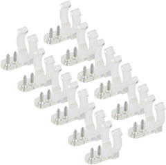 200pcs LED Rope Light Clips Holder with 400 PCS Screws, Clear PVC Rope Light Mou