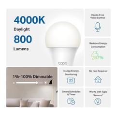 Tapo TP-Link Smart Light Bulbs – Natural Daylight, Dimmable, Compat… Fast Ship