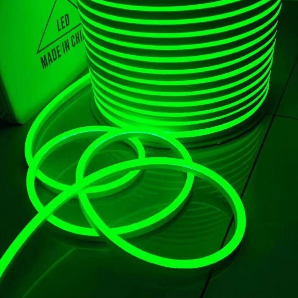 110V LED Neon Rope Strip Light Flexible Waterproof Indoor Outdoor Building Decor