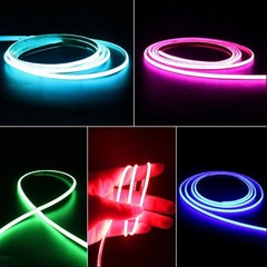 Ultra Slim 2mm 12V COB 480leds/m LED Flexible Strip light Tape Lights Bar Room