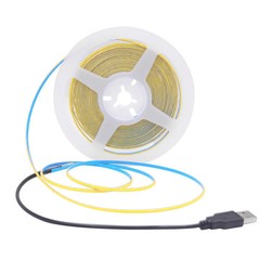 5V USB 3mm PCB COB LED Strip Light with Switch Dimmer Remote Control 320 LEDs