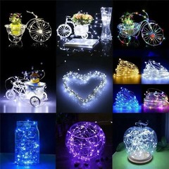 2-10m 20/50/100 LED Battery Micro Rice Wire Copper Fairy String Lights Party