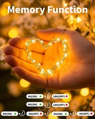 Solar Fairy String Lights 4 Pack Outdoor Remote Total 158FT 480LED Warm Multi…