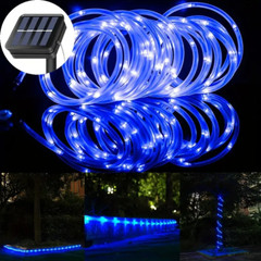 39FT Solar Rope Lights Outdoor Waterproof LED PVC Tube Fairy String Light Garden