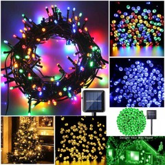 Outdoor Solar String Lights Waterproof LED Christmas Lights Xma Party Decor Tree