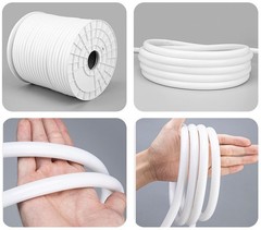 110V 360° Round Neon LED Strip Light Waterproof IP68 Underwater Boat US Plug