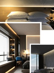 12V 24V COB CCT 2700K-6500K LED Strip 5M 600Leds/m Dimmable Flexible Tape Light