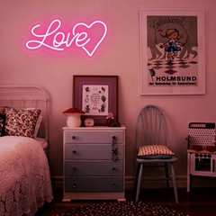 Love Heart neon Sign – 10 Levels Dimmable USB neon Lights for Wall, Kids Bedr…