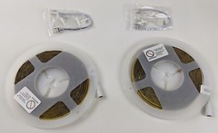 2 Pautix 18ft/5.5m Strip Lights COB LED 6000K 12Vdc Daylight White wPower Supply