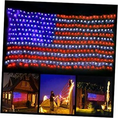 Led Flag Net Lights of The United States, American Flag 6.5 FT x 3.28 FT