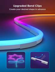 Govee RGBIC Neon Rope Light Plastic and Metal Mounting Brackets for Neon Lights