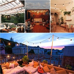 48ft LED Outdoor Waterproof Patio String Lights Dimmable S14 Plastic Bulb Remote