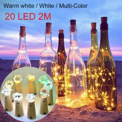 10 X Wine Bottle String Light 20 LED Stopper Cork Shaped Night Decor Fairy Light
