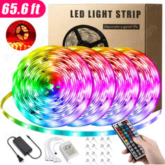 100FT Flexible 3528 RGB LED Strip Light Remote Fairy Light Room Party Waterproof