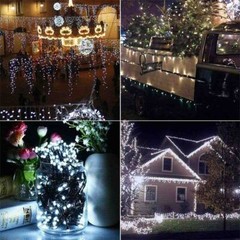 100 LED Solar String Lights Outdoor Garden Party Xmas Fairy Wedding Lamp